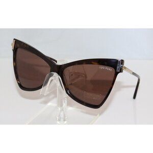 New Women's TOM FORD Havana Sunglasses 61-14-135